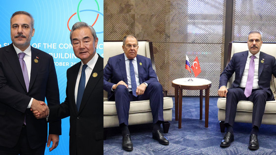 Hakan Fidan, Sergey Lavrov ve Wang Yi ile görüştü