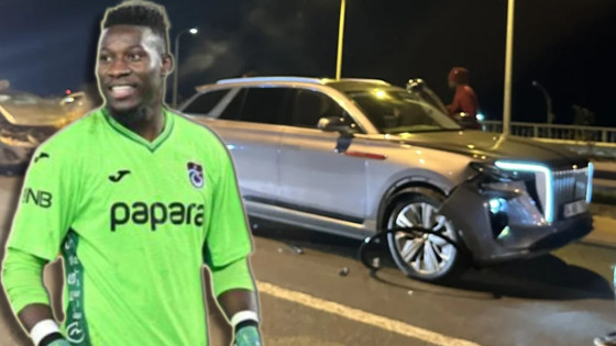 Trabzonspor'un kalecisi Onana trafik kazası geçirdi!