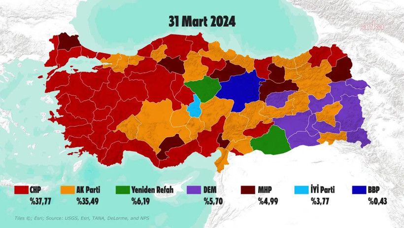 Yerel seçimden sonra belediyelerde harita nasıl değişti? - Resim : 1