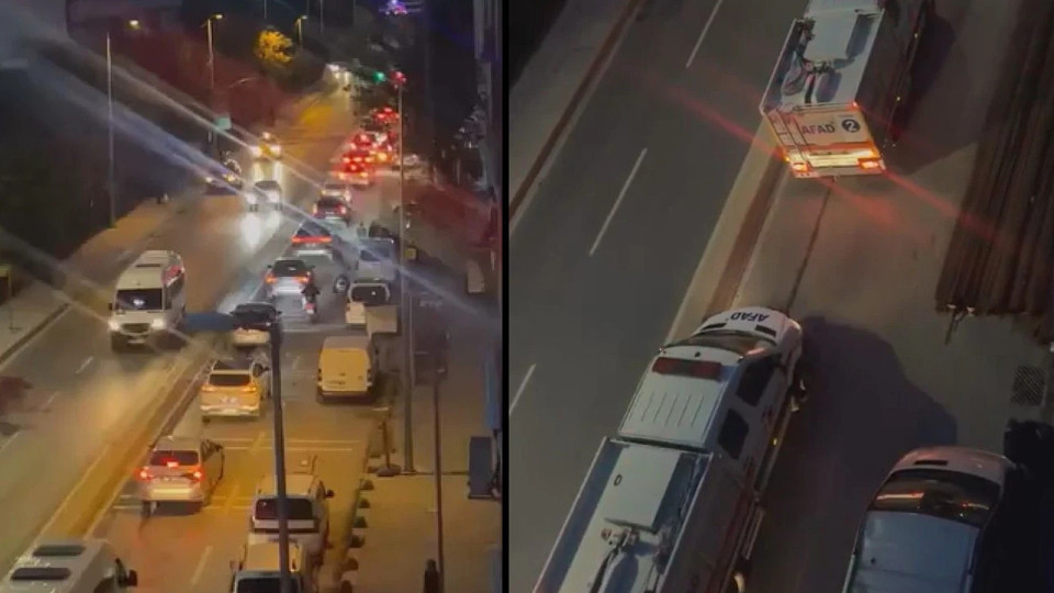 Bayrampaşa'da yol çöktü: 1 işçi hayatını kaybetti!