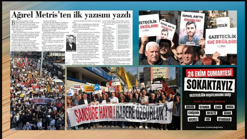 Gazetecilik kuşatmada, gazeteciler sokaklarda